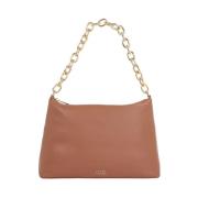 Tommy Hilfiger Brun Casual Chic Axelremsväska Brown, Dam