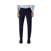 Trussardi Bomullsgabardine Aviatorbyxor Blue, Herr