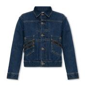 Vivienne Westwood Jeansjacka med logotyp Blue, Dam