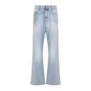 Balmain Cotton wide-leg jeans Blue, Herr