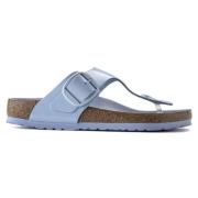 Birkenstock Stiliga Flip Flops för Kvinnor Blue, Dam