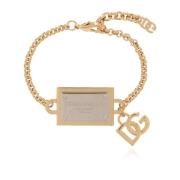 Dolce & Gabbana Armband med logotyp Yellow, Dam