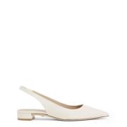 Stuart Weitzman Slingback Ballerina Beige, Dam