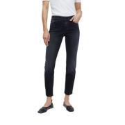 Closed Slim Fit Gråtvättade Jeans Black, Herr