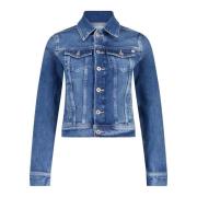 Adriano Goldschmied Klassisk Denimjacka Blue, Dam