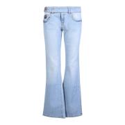Versace Jeans Couture Flared Jeans Gray, Dam