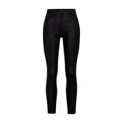 Calida Leather Trousers Black, Dam