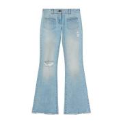 Palm Angels Ljusblå Bootcut Jeans Blue, Dam