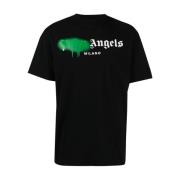 Palm Angels Logotyp-t-shirt Black, Herr