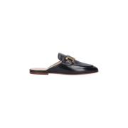 Tod's Svarta Läderkedja Mules Black, Dam