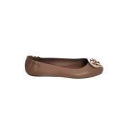 Tory Burch Logo Ballerinaskor Brown, Dam