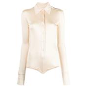 Sportmax Stiliga Skjortor Beige, Dam