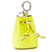 Fendi Vintage Pre-owned Läder nyckelhllare Yellow, Dam