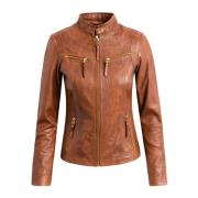 Btfcph Btfcph Clic Biker Jacka - Snygg lädermotorcykeljacka Brown, Dam