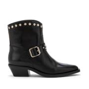 Carmens Svarta Stud Ankelboots Black, Dam