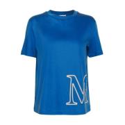 Max Mara Blåa T-shirts och Polos med monviso Blue, Dam