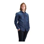 Dondup Denim Skjorta Blue, Herr