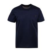 Moorer Blåa T-shirts och Polos Blue, Herr