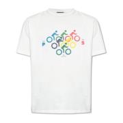 PS By Paul Smith Tryckt T-shirt White, Herr