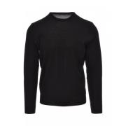 Drumohr Round-neck Knitwear Black, Herr