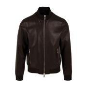 The Jack Leathers Derek Seamless Läderjacka Brown, Herr