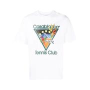Casablanca Tennis Club Icon it T-shirt White, Herr