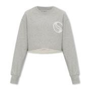 Stella McCartney Kortad sweatshirt Gray, Dam