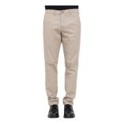 Selected Homme Beige Slim Fit Byxor med Dragkedja och Knappstängning B...