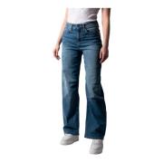 Drykorn Mid Waist Marlene Blå Använda Jeans Blue, Dam