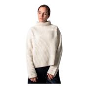 Drykorn Turtle Neck Sweater Ripp Varisa Beige, Dam