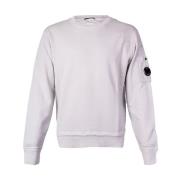 C.p. Company Lättviktig tvättad bomull crewneck sweatshirt med logodet...