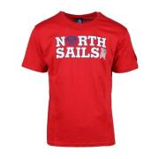 North Sails T-Shirts Red, Herr