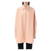Raf Simons Denim Oversized Skjorta Pink, Dam