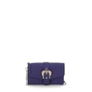 Versace Jeans Couture Lila Pochette Plånbok med Barockspänne Purple, D...