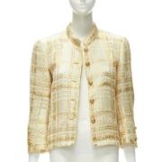 Chanel Vintage Pre-owned Silke ytterklder Yellow, Dam