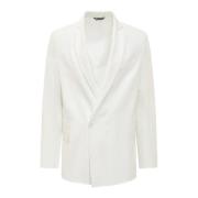 Costumein Stilig Single Breasted Blazer för Män Beige, Herr