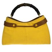 Gucci Vintage Pre-owned Canvas gucci-vskor Yellow, Dam
