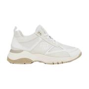 Anine Bing Chunky Sole Mesh Sneakers i Beige, Vit och Grå White, Dam