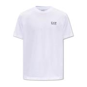 Emporio Armani EA7 T-shirt med logotyp White, Herr