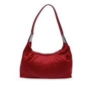 Prada Vintage Pre-owned Canvas prada-vskor Red, Dam