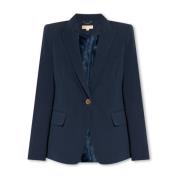 Michael Kors Blazer med spetsiga slag Blue, Dam