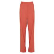 Victoria Beckham Veckade Byxor Orange, Dam