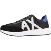 Armani Exchange Stiliga Herrsneakers Black, Herr