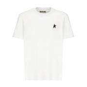 Golden Goose Vit T-shirt med stjärntryck för män White, Herr