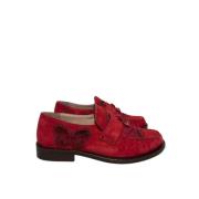 Valentino Vintage Pre-owned Mocka lgskor Red, Dam