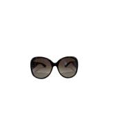 Gucci Vintage Pre-owned Plast solglasgon Brown, Dam