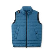 Ma.strum Stormblå Dun Quiltad Gilet Blue, Herr