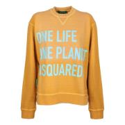 Dsquared2 Gul Print Sweatshirt Yellow, Dam