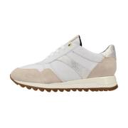 Geox Stiliga Avslappnade Sneakers för Kvinnor White, Dam