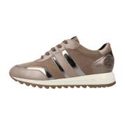 Geox Stiliga Avslappnade Sneakers för Kvinnor Brown, Dam